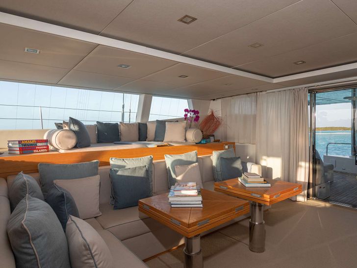 INDABLUE Sunreef 74 - aft deck lounge INDABLUE Sunreef 74 - aft deck lounge