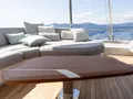 CHRISTAL MIO 80 Fountaine Pajot Thira 80 - flybridge seating with table CHRISTAL MIO 80 Fountaine Pajot Thira 80 - flybridge seating with table