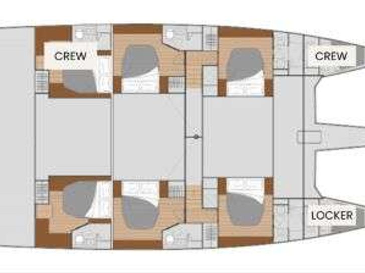 LYRA Fountaine Pajot Alegria 67 - layout LYRA Fountaine Pajot Alegria 67 - layout
