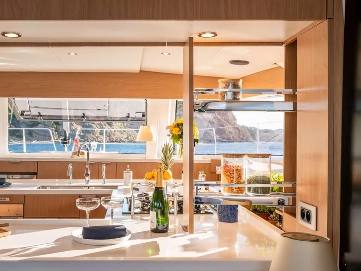 ENDEAVOUR Bali 5.8 - galley close up ENDEAVOUR Bali 5.8 - galley close up