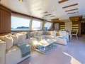 MORNING STAR Ferretti Custom Line 100 - main saloon lounge MORNING STAR Ferretti Custom Line 100 - main saloon lounge