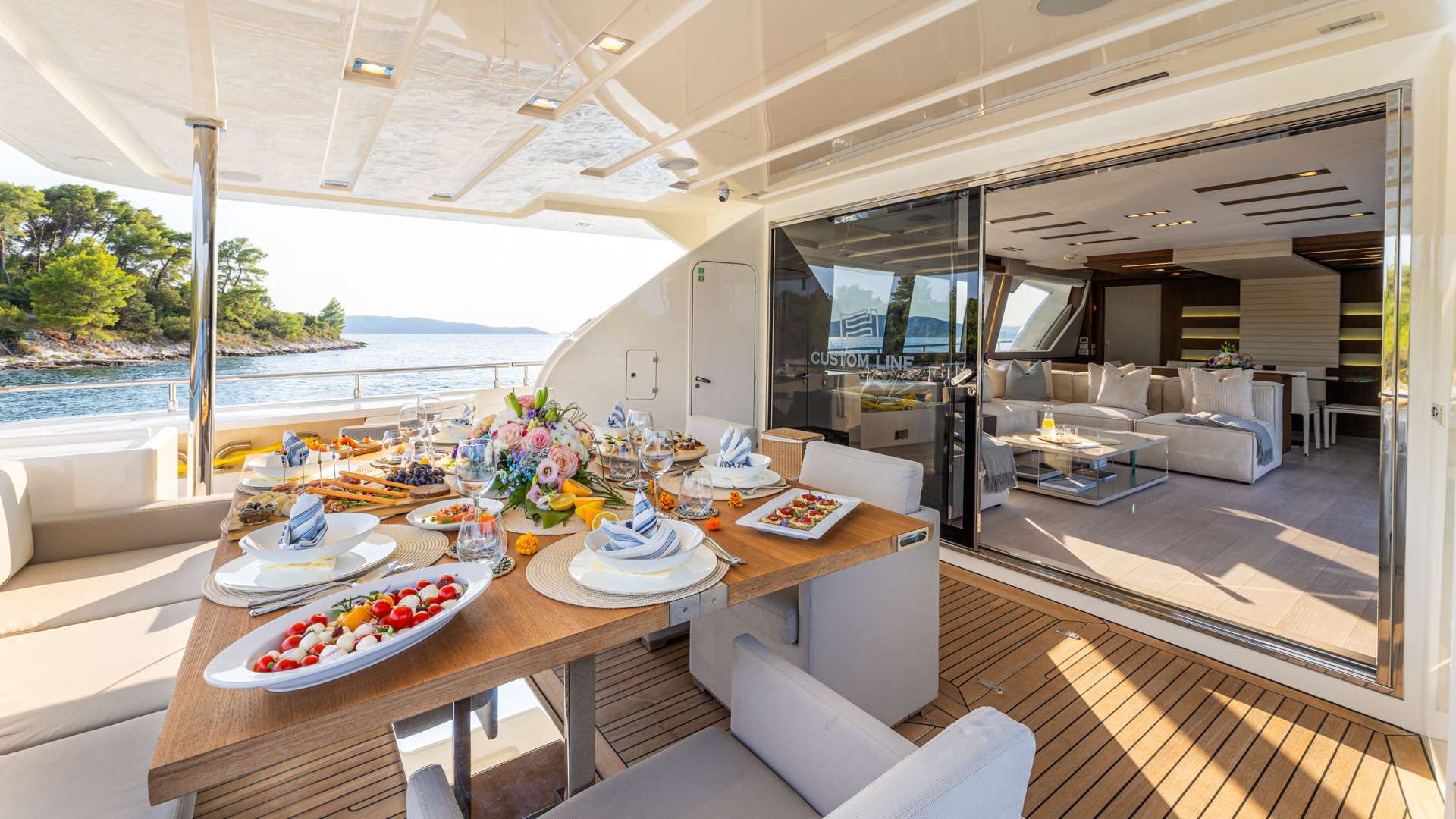 Charter Yacht MORNING STAR - Ferretti Custom Line 100 - 5 Cabins - Herceg Novi - Kotor - Tivat - Budva - Montenegro - Croatia