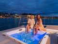 ALINA Fountaine Pajot Power 80 - guests in the jacuzzi ALINA Fountaine Pajot Power 80 - guests in the jacuzzi