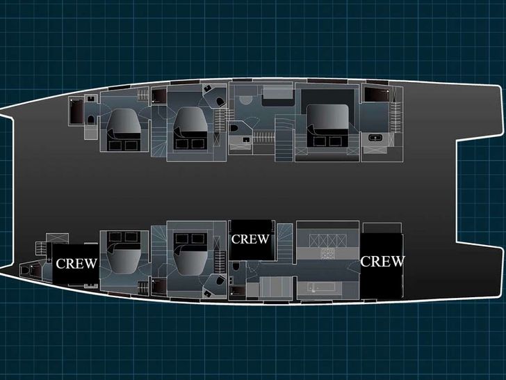 ALINA Fountaine Pajot Power 80 - layout ALINA Fountaine Pajot Power 80 - layout