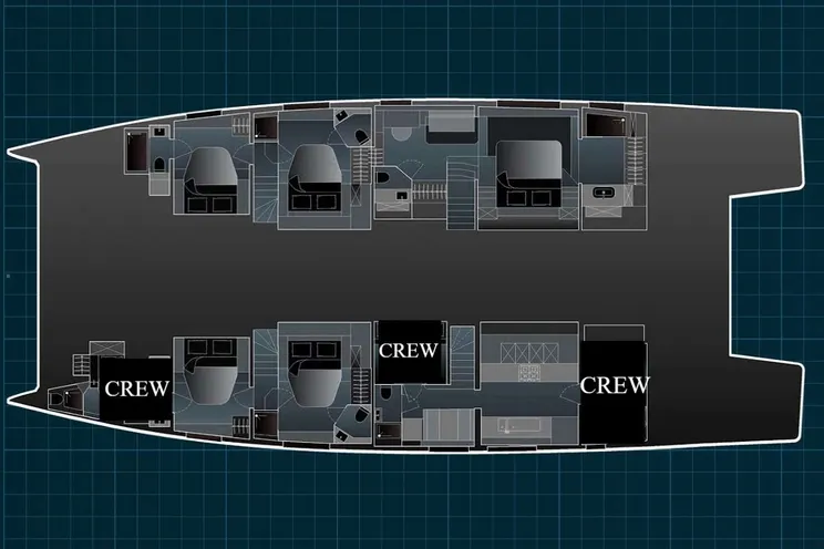 Layout for ALINA Fountaine Pajot Power 80 - layout