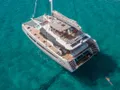 SAPPHIRE Fountaine Pajot Alegria 67 - aerial shot anchored SAPPHIRE Fountaine Pajot Alegria 67 - aerial shot anchored