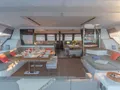 SAPPHIRE Fountaine Pajot Alegria 67 - aft deck lounge and dining area SAPPHIRE Fountaine Pajot Alegria 67 - aft deck lounge and dining area
