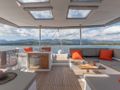 SAPPHIRE Fountaine Pajot Alegria 67 - flybridge seating and kitchenette SAPPHIRE Fountaine Pajot Alegria 67 - flybridge seating and kitchenette