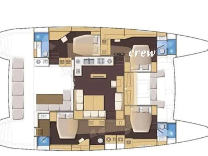 BAZA Lagoon 560 - layout BAZA Lagoon 560 - layout