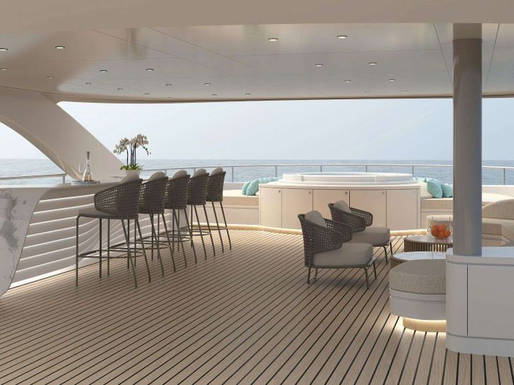 AXA Radez 49m - sundeck bar and lounge AXA Radez 49m - sundeck bar and lounge