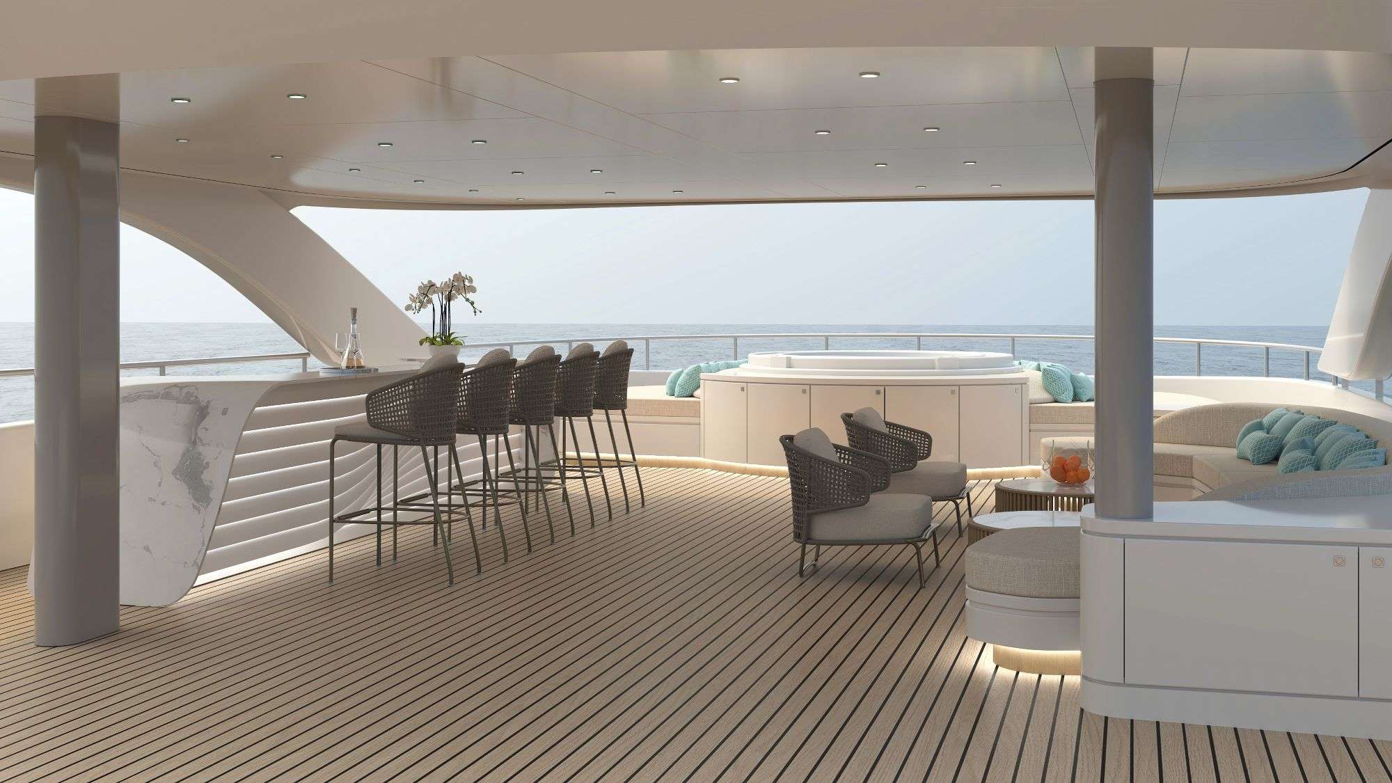 ORIY Radez 49m - sundeck bar and lounge