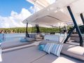 Flybridge lounge area Flybridge lounge area