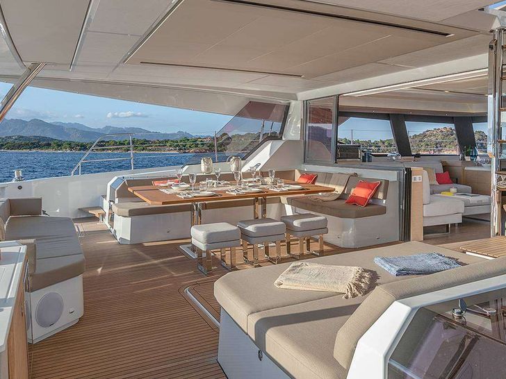 BLISS Fountaine Pajot Alegria 67 - aft deck BLISS Fountaine Pajot Alegria 67 - aft deck