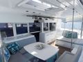 NEON MOON Lagoon 450 - aft deck alfresco dining area NEON MOON Lagoon 450 - aft deck alfresco dining area