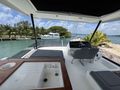 FASCHING Fountaine Pajot MY5 - flybridge forward shot FASCHING Fountaine Pajot MY5 - flybridge forward shot