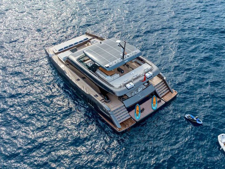 TESNI Sunreef 80 Power Eco - aerial shot TESNI Sunreef 80 Power Eco - aerial shot