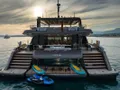 TESNI Sunreef 80 Power Eco - anchored aft shot TESNI Sunreef 80 Power Eco - anchored aft shot