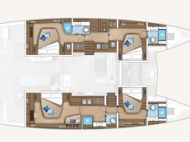 LULU Lagoon 55 - layout LULU Lagoon 55 - layout