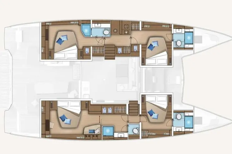 Layout for LULU Lagoon 55 - layout