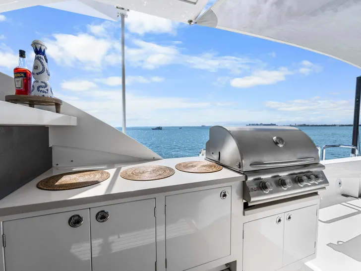 HAPPY HOUR Horizon RP110 - flybridge BBQ area HAPPY HOUR Horizon RP110 - flybridge BBQ area