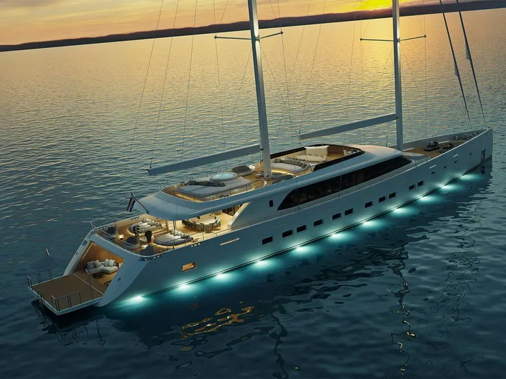 AD ASTRA Custom Sailing Yacht 52m - profile AD ASTRA Custom Sailing Yacht 52m - profile