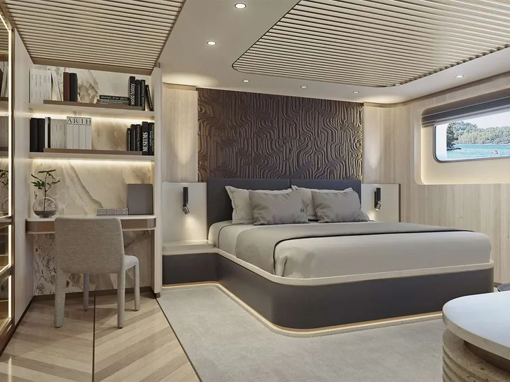 AD ASTRA Custom Sailing Yacht 52m - VIP cabin 1 AD ASTRA Custom Sailing Yacht 52m - VIP cabin 1