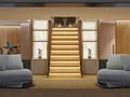 AD ASTRA Custom Sailing Yacht 52m - lower deck stairs AD ASTRA Custom Sailing Yacht 52m - lower deck stairs