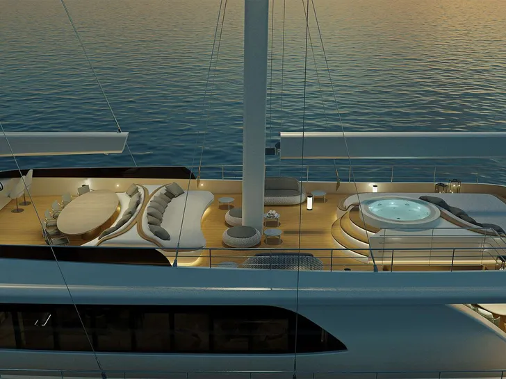 AD ASTRA Custom Sailing Yacht 52m - sundeck AD ASTRA Custom Sailing Yacht 52m - sundeck