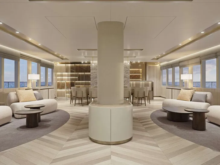 AD ASTRA Custom Sailing Yacht 52m - main saloon AD ASTRA Custom Sailing Yacht 52m - main saloon