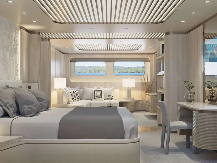 AD ASTRA Custom Sailing Yacht 52m - master cabin AD ASTRA Custom Sailing Yacht 52m - master cabin