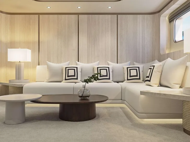 AD ASTRA Custom Sailing Yacht 52m - master cabin lounge AD ASTRA Custom Sailing Yacht 52m - master cabin lounge