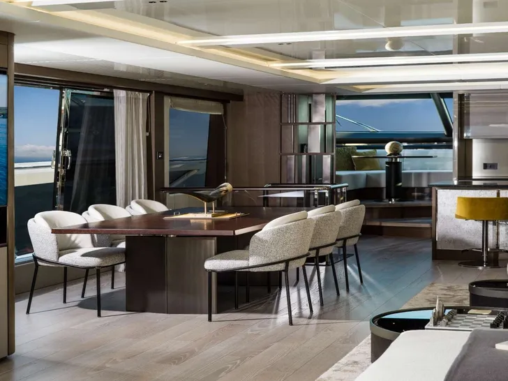 1 LORENA Sunseeker 90 Ocean - main dining area 1 LORENA Sunseeker 90 Ocean - main dining area