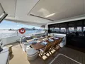 TRANQUILA Fountaine Pajot Samana 59 - aft deck alfresco dining area TRANQUILA Fountaine Pajot Samana 59 - aft deck alfresco dining area