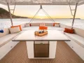 BALI KAI Bali 5.8 - flybridge lounge and dining area BALI KAI Bali 5.8 - flybridge lounge and dining area