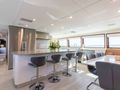 SKY Broward Marine 35m - main saloon bar SKY Broward Marine 35m - main saloon bar