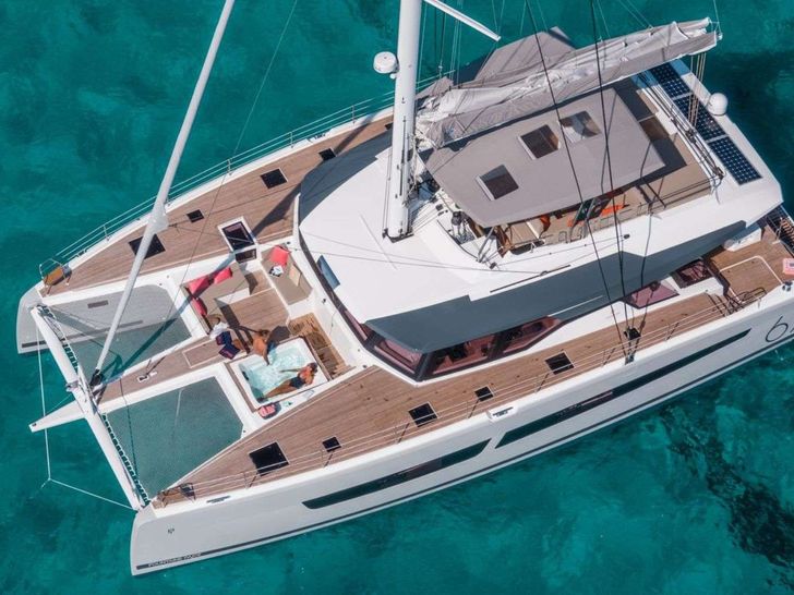 BLUESATION Fountaine Pajot Alegria 67 - aerial shot BLUESATION Fountaine Pajot Alegria 67 - aerial shot