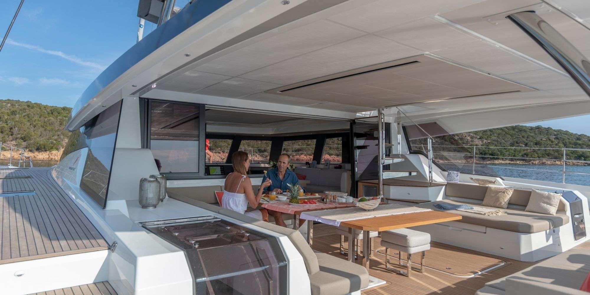 BLUESATION Fountaine Pajot Alegria 67 - aft deck