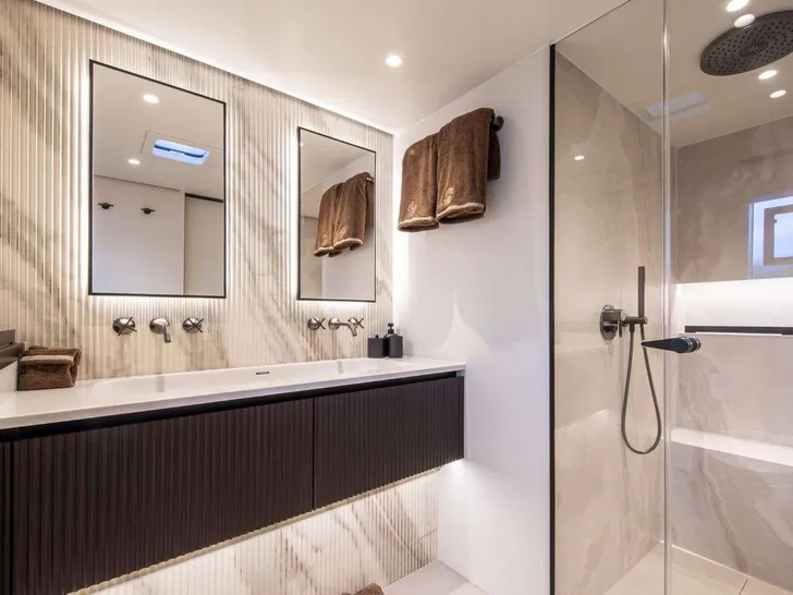 A-PLAN Sunreef 80 - master cabin bathroom A-PLAN Sunreef 80 - master cabin bathroom