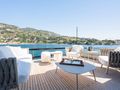 L'AS BLEU Riva Diva 82 - sundeck aft lounge L'AS BLEU Riva Diva 82 - sundeck aft lounge
