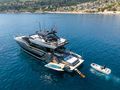 L'AS BLEU Riva Diva 82 - anchored with the water toys L'AS BLEU Riva Diva 82 - anchored with the water toys