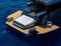 L'AS BLEU Riva Diva 82 - aft swim platform and sunbathing area L'AS BLEU Riva Diva 82 - aft swim platform and sunbathing area