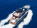 L'AS BLEU Riva Diva 82 - cruising aerial shot L'AS BLEU Riva Diva 82 - cruising aerial shot