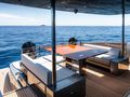 L'AS BLEU Riva Diva 82 - aft deck alfresco dining area L'AS BLEU Riva Diva 82 - aft deck alfresco dining area
