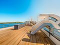 PREMIER Custom 55m Superyacht - water slide set up from the sundeck PREMIER Custom 55m Superyacht - water slide set up from the sundeck