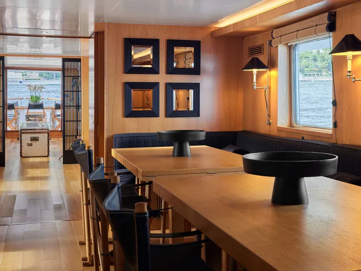 SOUNION II Benetti 103 - main dining area SOUNION II Benetti 103 - main dining area