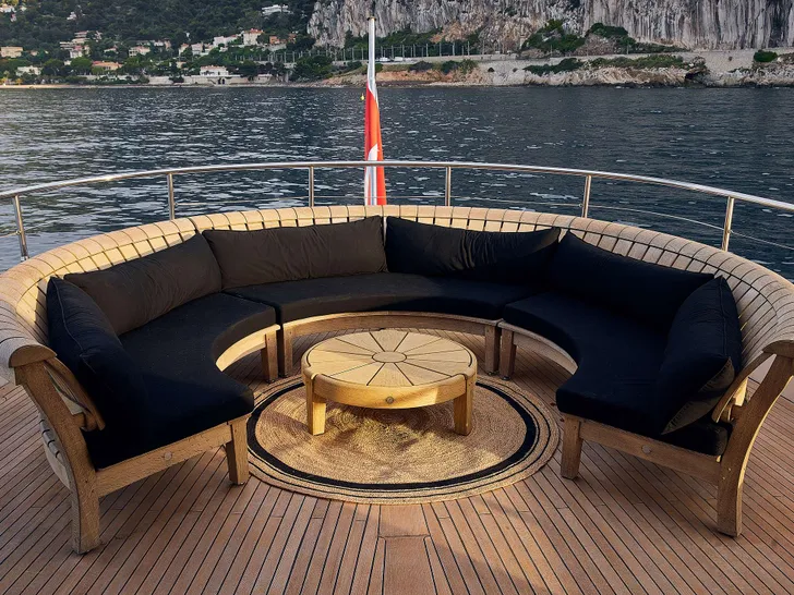 SOUNION II Benetti 103 - main aft deck lounge SOUNION II Benetti 103 - main aft deck lounge