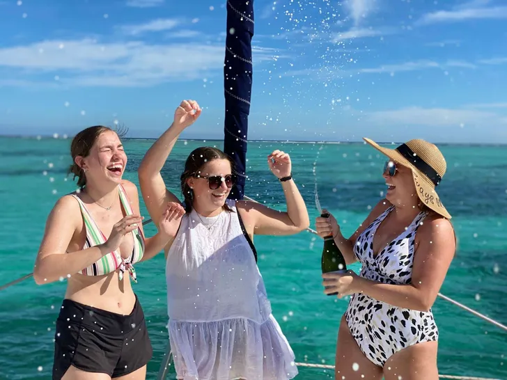 SECOND WIND Fountaine Pajot Isla 40 - champagne party SECOND WIND Fountaine Pajot Isla 40 - champagne party