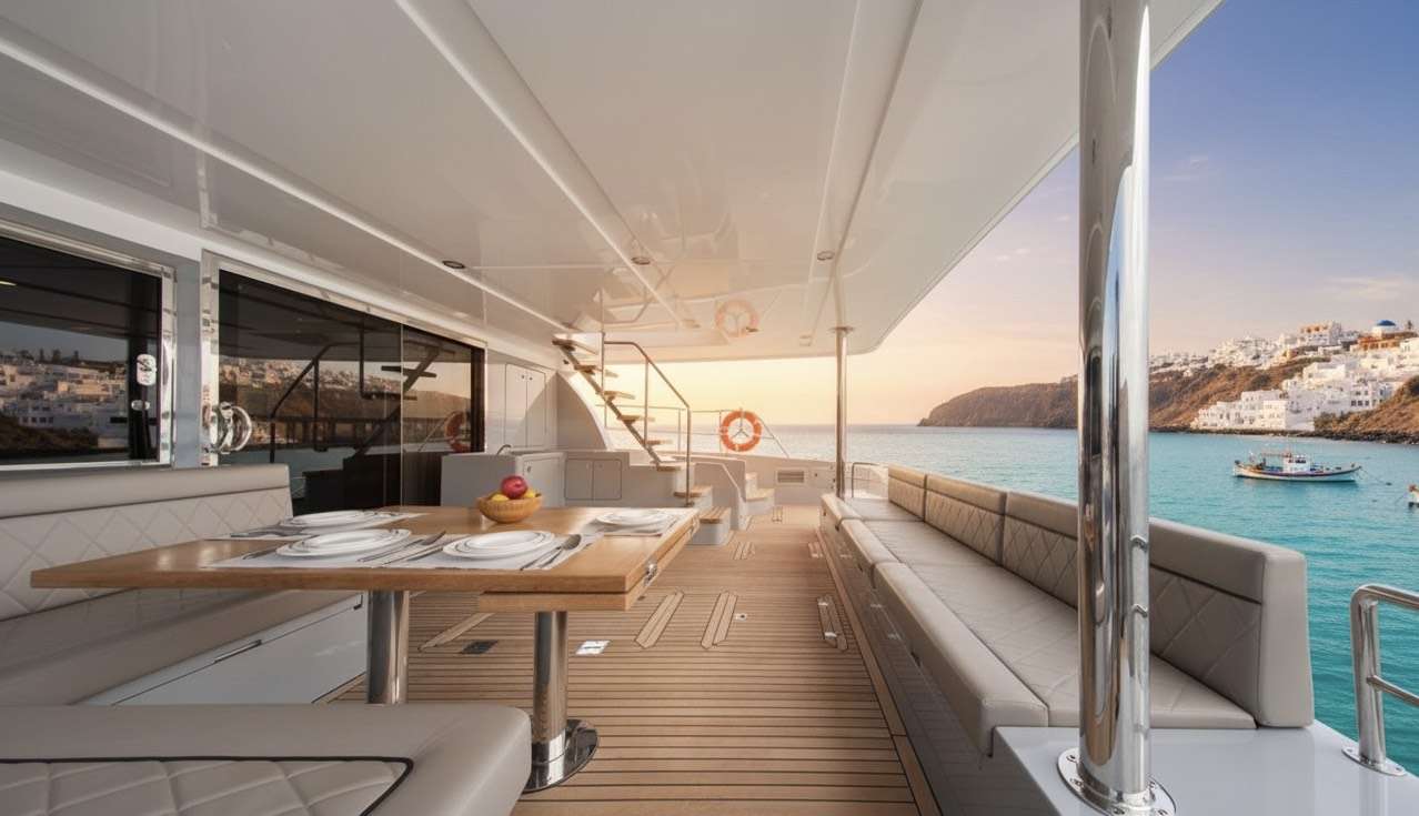 ANDARE OLTRE Heysea 60 - aft deck
