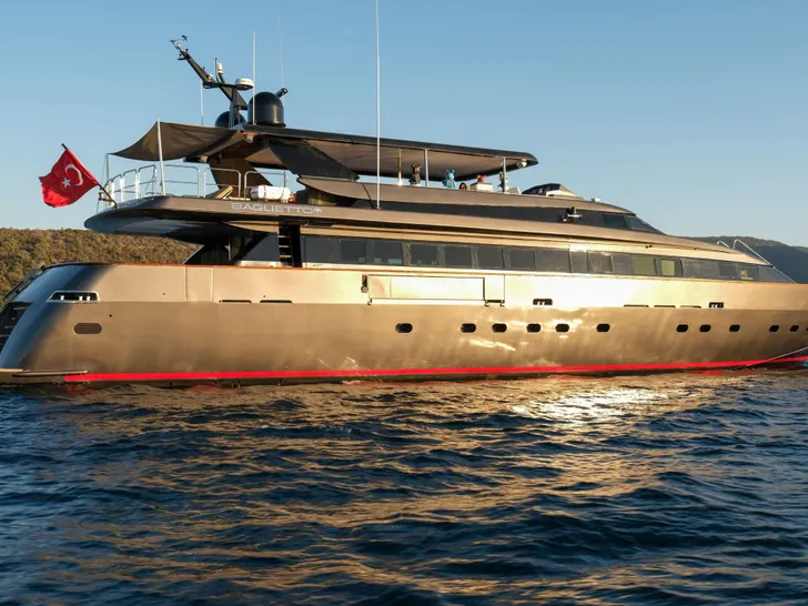 GULSAH Baglietto 36m - side profile GULSAH Baglietto 36m - side profile