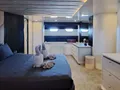 GULSAH Baglietto 36m - master cabin bed and vanity area GULSAH Baglietto 36m - master cabin bed and vanity area